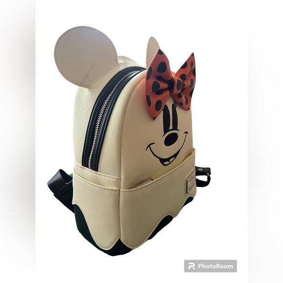 Loungefly Minnie Mouse ghost back pack - Picture 4 of 5